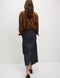 Denim Midi Cargo Skirt